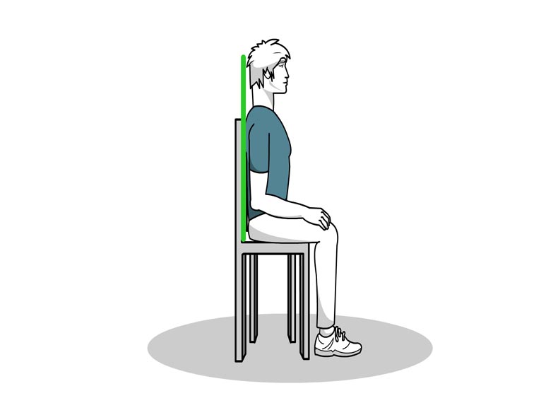 اصول صحیح نشستن روی صندلی محل کار - پزشکی طب دائم