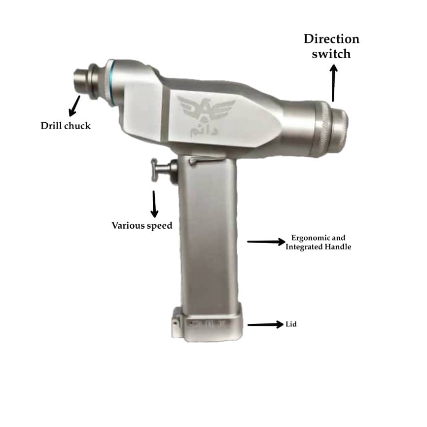 اجزای دریل ارتوپدی دائم